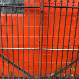 Antique driveway gate steel 18 century