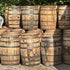 A.S.B Whiskey Barrels Freshly Emptied 53 gallon oak