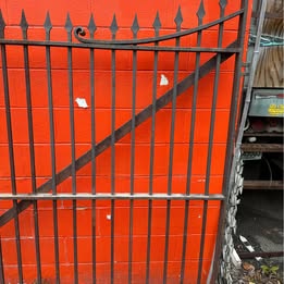 Antique driveway gate steel 18 century
