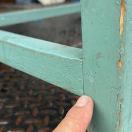 18th century Adirondack table, work table jointed