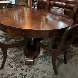 Antique Empire Mahogany Dinning Room Set