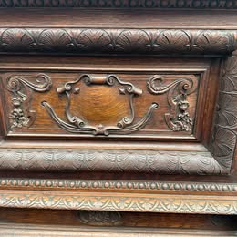 18 century Gothic wardrobe for ceremony purposes storage unit blanket box