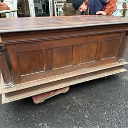 18 century Gothic wardrobe for ceremony purposes storage unit blanket box