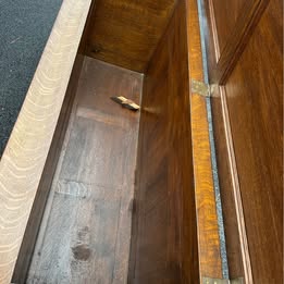 18 century Gothic wardrobe for ceremony purposes storage unit blanket box