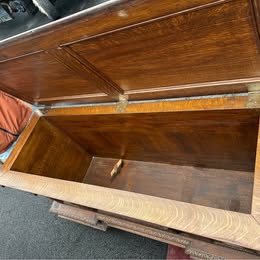 18 century Gothic wardrobe for ceremony purposes storage unit blanket box