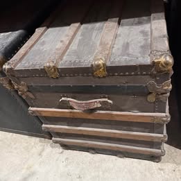 Vintage antique and dome-top trunks