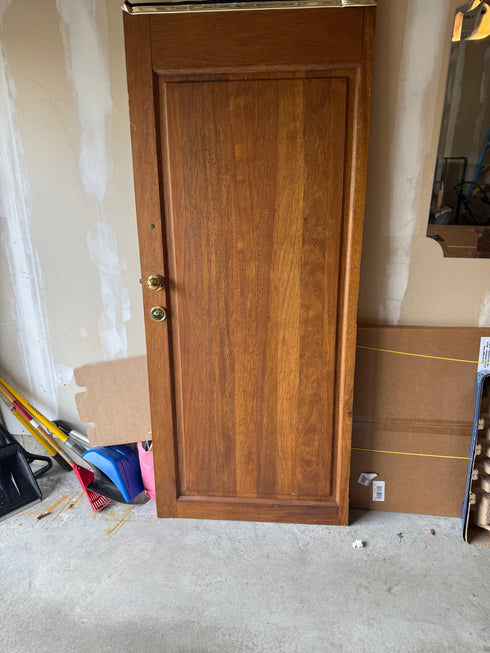 Hand-Carved Wooden Door