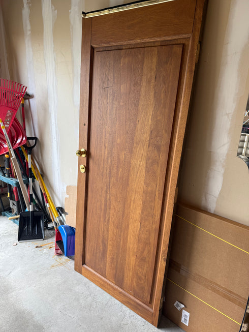 Hand-Carved Wooden Door