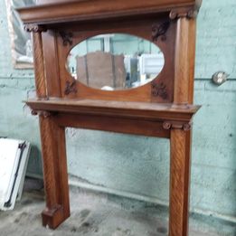 Mahogany fireplace Mantel