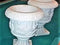 White Solid Marble Planters, inside or outside, Lawn & Garden, Matching pair