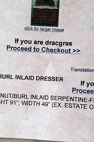 1840 's Walnut Victorian marble top dresser