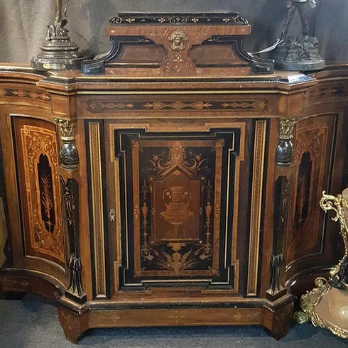 19th century American rosewood credenza
