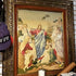 This is a beautiful needlepoint done with a 45x40 frame Jesus Mary and his disci