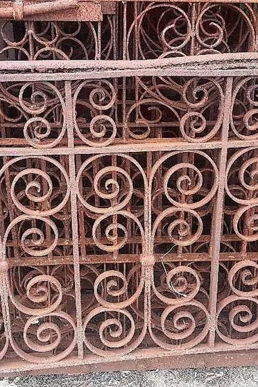 Antique Left and Right old iron gates. We have several sets.