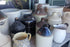 Antique Glazed crocks,jugs, water pitchers, and jugs with taps