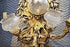 Magnificent Amazing huge bronze wall sconces pair Gilded Bronze