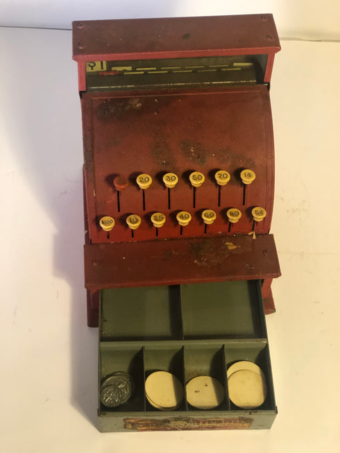 Tin Toy Cash Register, American