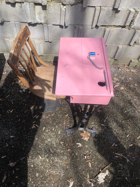 Vintage 1930's School Desk & Chair