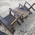 Canadian whiskey barrel chair set (2 chairs and table)