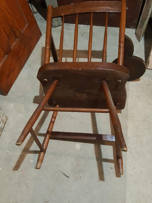 Antique Plank Bottom Chair
