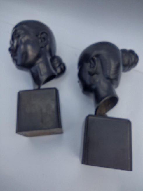 Busts of Two Laos Women from the 1950's